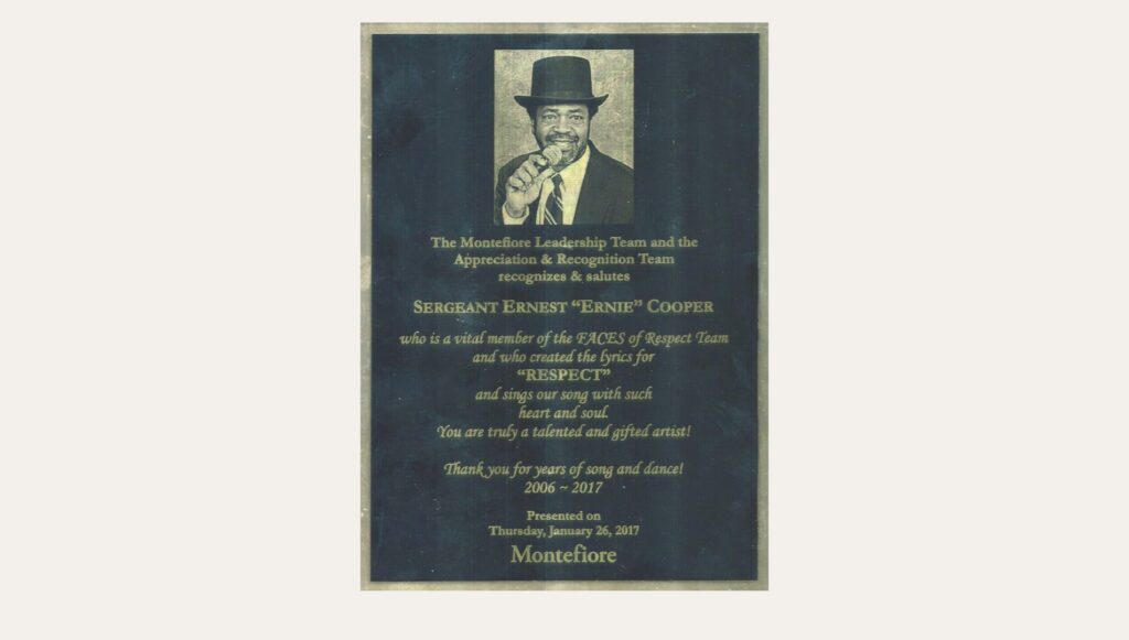 Montefiore’s “Faces of Respect” Honors Sgt. Ernest Super Cooper