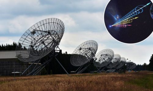 5 fast radio bursts of unknown origin ‘skewer’ galactic neighbor