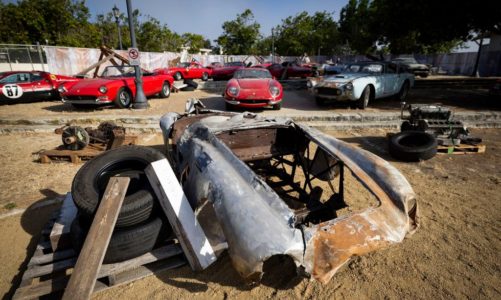 Why a twisted hunk of metal that used to be a Ferrari just sold for nearly $2 million at a Monterey auction