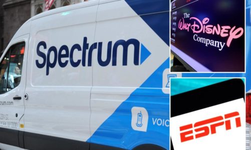 Disney’s feud with Spectrum owner slams entertainment stocks